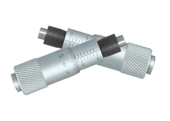 0-6.5mm Range Micrometer Head 0.01mm Graduation ±0.005mm Accuracy Flat Face With Clamp Nut