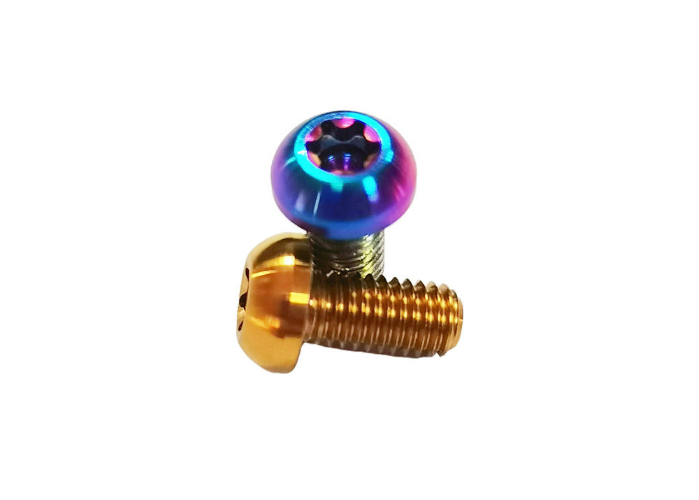 Titanium Alloy Bolt Motorcycle Brake Disc Screw With Customized Colorful Anodized