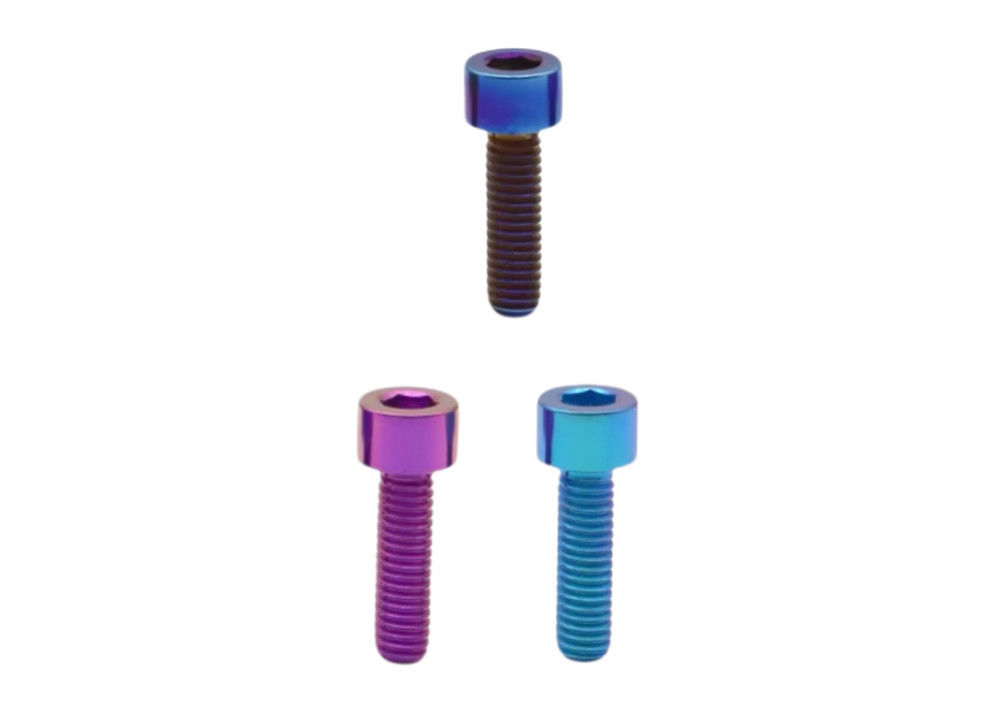 M5 Socket Head Titanium Hex Screw Gr5Alloy Natural Customized Variety Length / Color