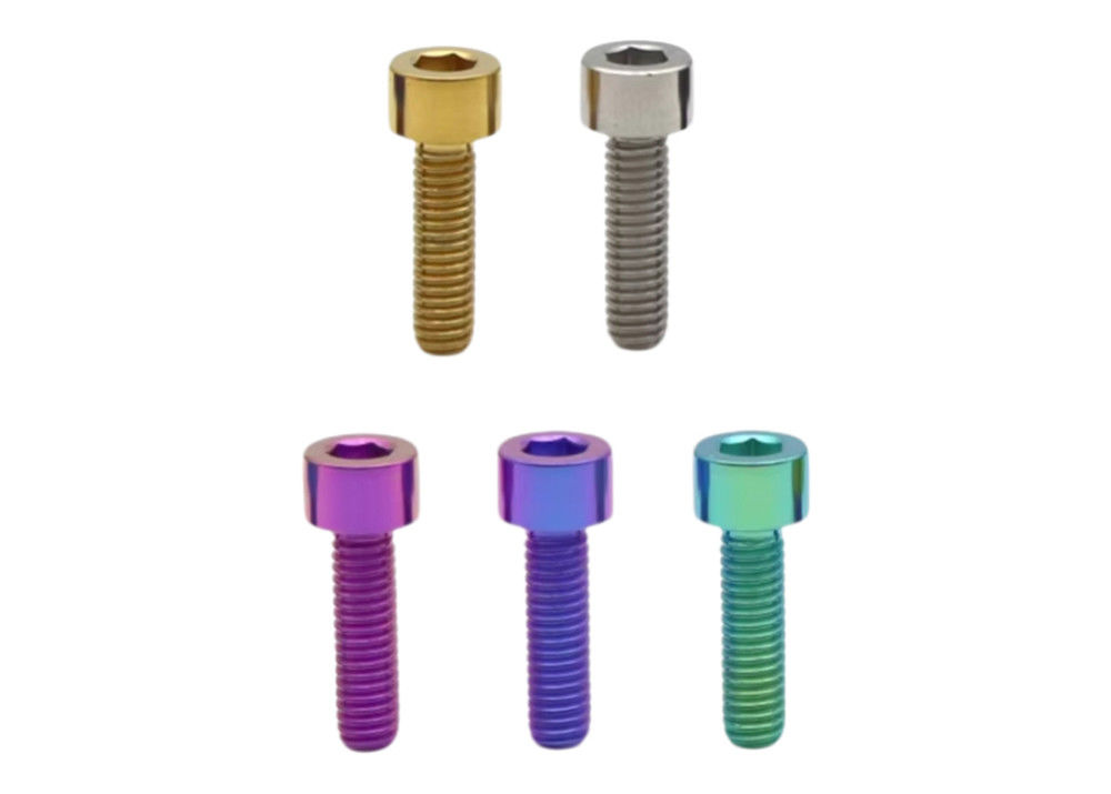 Anodizing Color Titanium Hexagon Socket Head Screws for Racing and Motorcycle
