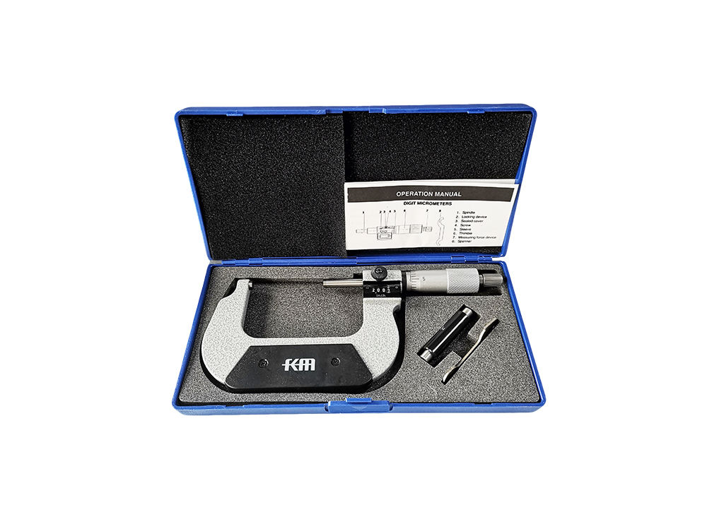 2-3" inch High Precision Outside Micrometer with Digital Counter for Quick and Error-free Reading