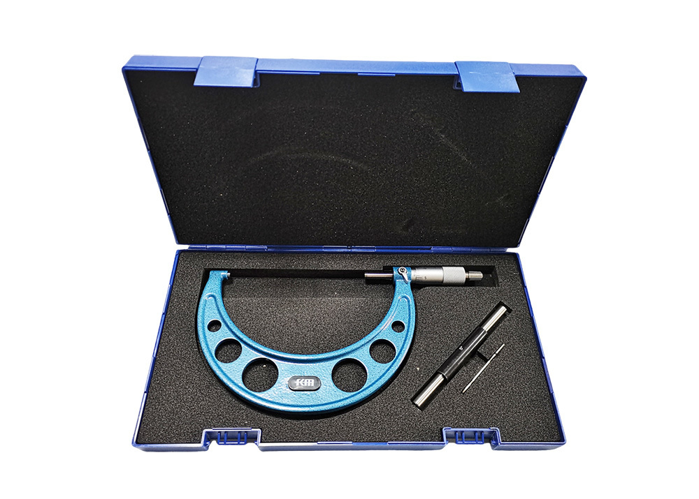 5-6" Outside Micrometer Precision Machinist Tool with Carbide Anvil for Durable and Accurate Measurements