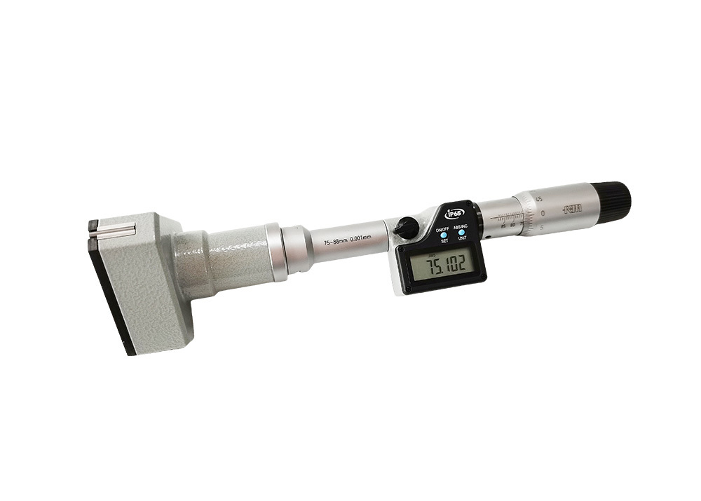 IP65 Protection Lever 75-88mm Digital Three Point Internal Micrometer for Machining and Quality Control