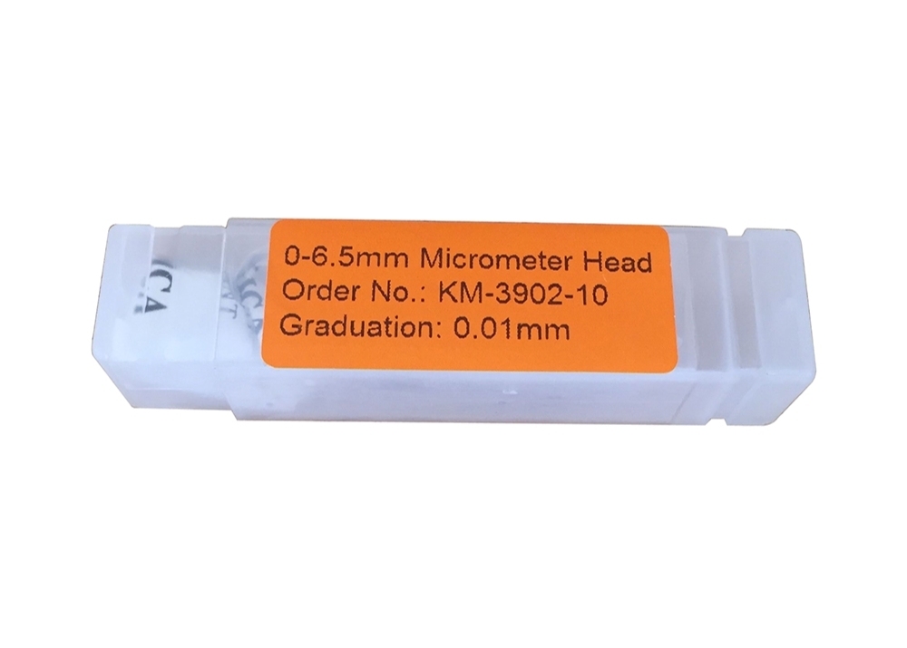 Accuracy 0-6.5mm Small Micrometer Head with Plain Stem and Flat Measuring Face