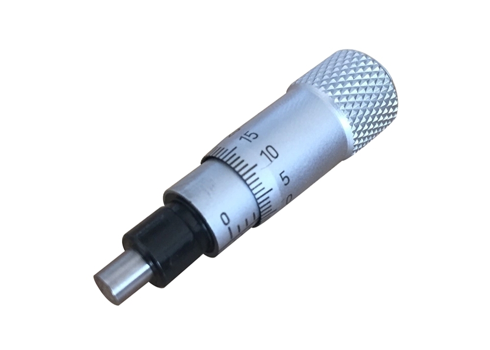 Accuracy 0-6.5mm Small Micrometer Head with Plain Stem and Flat Measuring Face