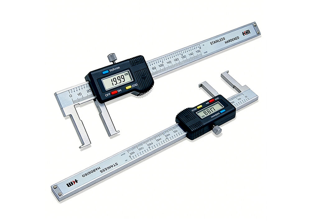 Flat Tip 22-150mm0.86-6" Digital Internal Groove Caliper for Narrow & Deep Internal Grooves