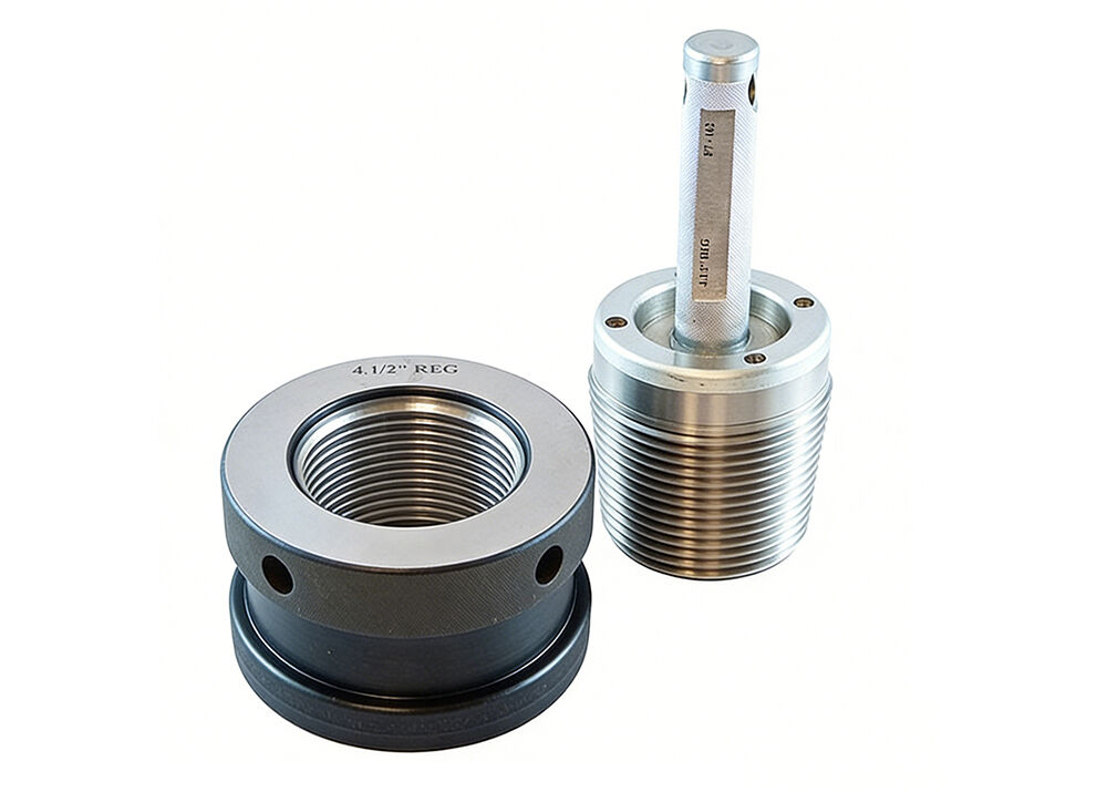 API 4 1/2 REG Regular Rotary Working Thread Ring and Plug Gauge with GCr15 Tool Steel for High Wear-Resistance