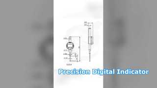 OEM/ODM 0-25,4 mm/0-1" Yüksek Hassasiyetli Elektronik Gösterge Stroku, Spc Veri Çıkışı, Calibra için İdeal